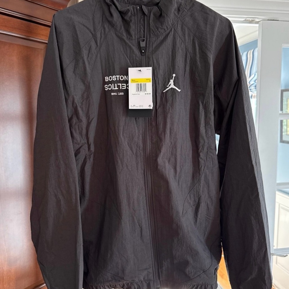 Jordan Black Windbreaker Celtics Edition